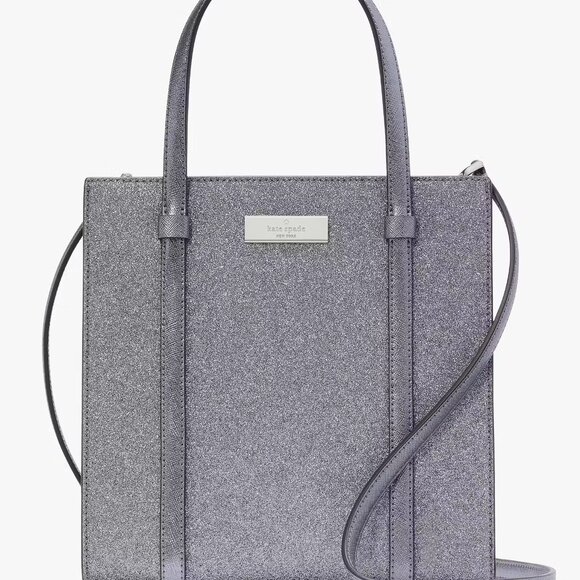 KATE SPADE SILVER TOTE & WALLET NIP Handbags - KATE SPADE SILVER TOTE & WALLET NIP